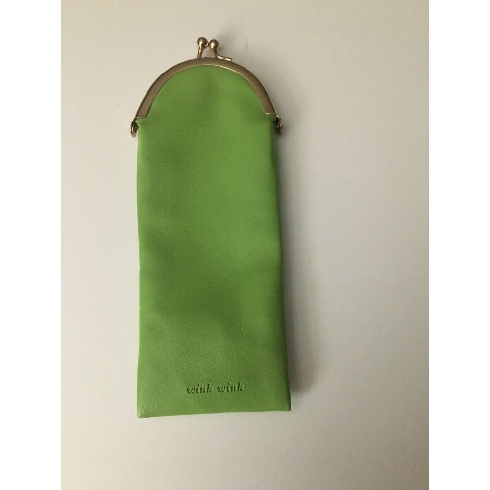 Kate Spade Reading Glasses Case Green Soft Pouch
